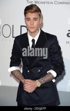 Justin Bieber al galà amfAR, Hotel Du Cap, Antibes, parte del 67a Festival de Cannes. Foto Stock