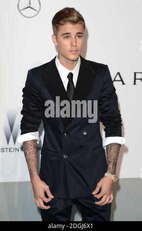 Justin Bieber al galà amfAR, Hotel Du Cap, Antibes, parte del 67a Festival de Cannes. Foto Stock