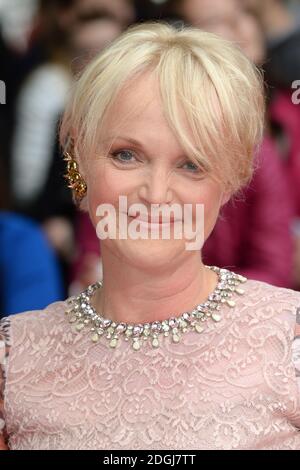 Miranda Richardson che arriva alla Belle Premiere, BFI Southbank, Londra. Foto Stock