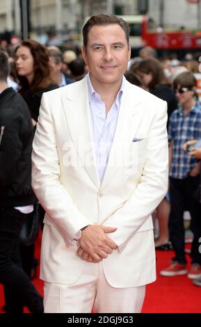 David Walliams arriva alla prima mondiale di Pudsey the Dog, The Movie, Vue Cinema, Leicester Square, Londra Foto Stock