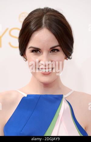 Michelle Dockery in arrivo agli EMMY Awards 2014, Nokia Live, Los Angeles. Foto Stock