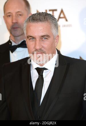 Paul Hollywood nella sala stampa del National Television Awards 2015, che si tiene quest'anno alla O2 Arena di Londra, gli NTA festeggiano il loro ventesimo anno. Foto Stock