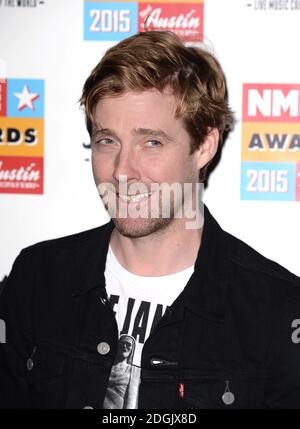 Ricky Wilson partecipa ai NME Awards 2015 con Austin Texas Si è tenuto presso l'Accademia O2 di Brixton a Londra Foto Stock