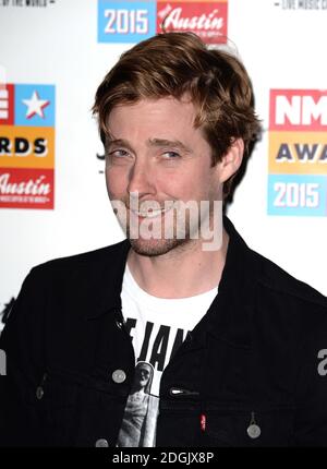 Ricky Wilson partecipa ai NME Awards 2015 con Austin Texas Si è tenuto presso l'Accademia O2 di Brixton a Londra Foto Stock