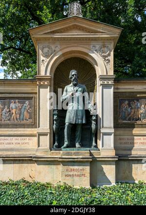 Albrecht von Graefe Monumento a Berlino Foto Stock