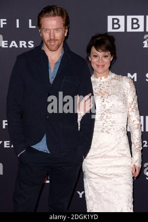 Damian Lewis e Helen McCrory hanno partecipato alla ricezione del 25° anniversario della BBC Films che si è tenuta al BBC radio Theatre, Portland Place, Londra Foto Stock