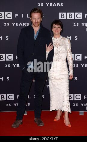 Damian Lewis e Helen McCrory hanno partecipato alla ricezione del 25° anniversario della BBC Films che si è tenuta al BBC radio Theatre, Portland Place, Londra Foto Stock