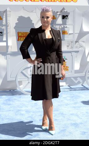 Kelly Osbourne arriva al MTV Movie Awards 2015, Nokia Live, Los Angeles. Foto Stock