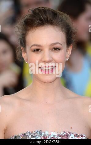 Carey Mulligan è presente al far from the Madding Crowd World Premiere, BFI Southbank, Londra. Foto Stock