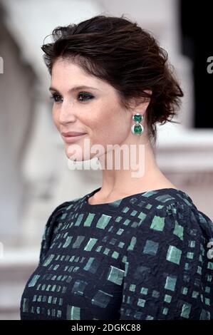 Gemma Arterton partecipa alla Gemma Bovery Premiere, parte del programma estivo Film4 alla Somerset House. Foto Stock