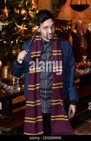 Dynamo partecipa al lancio di Hogwarts in the Snow al Warner Bros Studio Tour di Londra Foto Stock