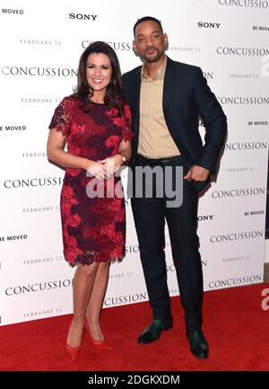 Will Smith e Susanna Reid assistono ad una proiezione del nuovo film Confusion all'Ham Yard Hotel di Londra. Foto Stock