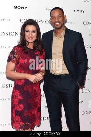 Will Smith e Susanna Reid assistono ad una proiezione del nuovo film Confusion all'Ham Yard Hotel di Londra. Foto Stock