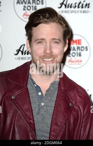 Ricky Wilson partecipa ai NME Awards 2016 con Austin, Texas, alla O2 Brixton Academy di Londra. Foto Stock