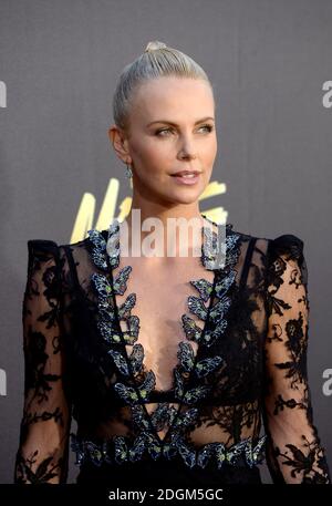 Charlize Theron arriva al MTV Movie Awards 2016, Warner Bros Studios, Burbank, Los Angeles. Il credito fotografico dovrebbe essere: Doug Peters/EMPICS Entertainment Foto Stock