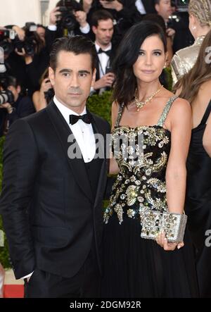 Colin Farrell e la sorella Claudine frequentano il Metropolitan Museum of Art Met Gala 2016, a New York City, USA. Il credito fotografico dovrebbe essere: Doug Peters/EMPICS Entertainment Foto Stock