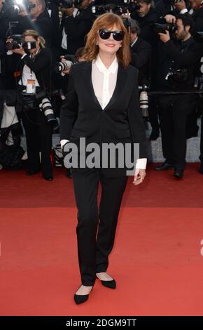 Susan Sarandon partecipa alla prima serata di apertura del Gala della Cafe Society, che si tiene al Palais De Festival. Parte del 69° Festival del Cinema di Cannes in Francia. (Credito obbligatorio: Doug Peters/EMPICS Entertainment) Foto Stock