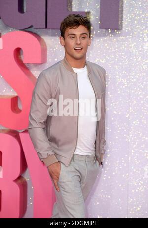 Tom Daley partecipa al Baby World Premiere di Bridget Jones a Odeon, Leicester Square, Londra. Data immagine: Lunedì 5 settembre 2016. Il credito fotografico dovrebbe essere: Doug Peters/EMPICS Entertainment. Foto Stock