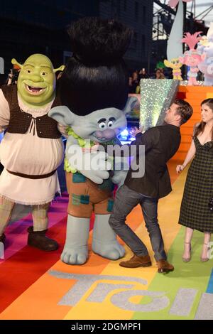 Justin Timberlake partecipa all'evento speciale Trolls al Coca Cola London Eye sul Tamigi di Londra. Data immagine: Giovedì 28 settembre 2016. Il credito fotografico dovrebbe essere: Doug Peters/ EMPICS Entertainment. Foto Stock