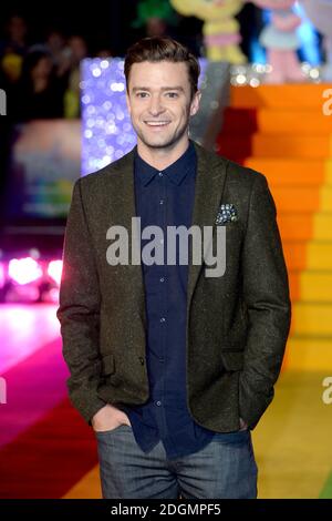 Justin Timberlake partecipa all'evento speciale Trolls al Coca Cola London Eye sul Tamigi di Londra. Data immagine: Giovedì 28 settembre 2016. Il credito fotografico dovrebbe essere: Doug Peters/ EMPICS Entertainment. Foto Stock