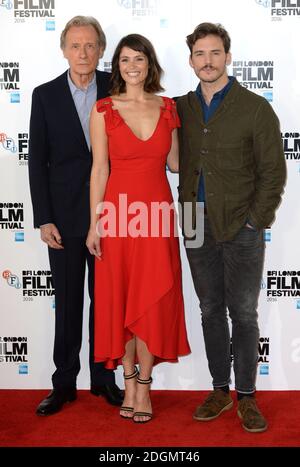 Bill Nighy, Gemma Arterton e Sam Claflin partecipano alla loro più bella Photocall, parte del London Film Festival, che si tiene al May Fair Hotel di Londra. Data immagine: Giovedì 13 ottobre 2016. Il credito fotografico dovrebbe essere: Doug Peters/ EMPICS Entertainment. Foto Stock