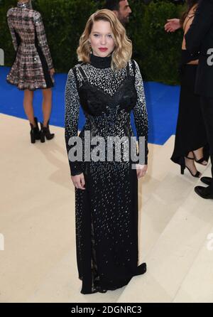 Lea Seydoux frequentando il Metropolitan Museum of Art Costume Institute Benefit Gala 2017, a New York City, USA. Il credito fotografico dovrebbe essere: Doug Peters/EMPICS Entertainment. Foto Stock