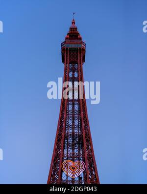 La Blackpool Tower. Foto Stock