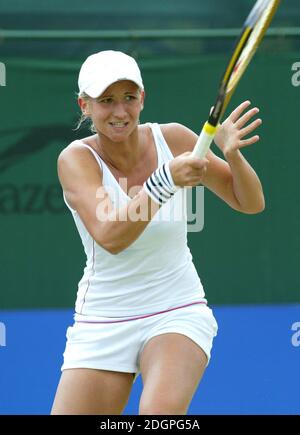 Tatiana Golovin al torneo femminile di tennis classico DFS, Edgbaston, Birmingham. Doug Peters/allactiondigital.com Foto Stock