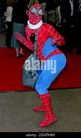 Avid Merrion al Gran Gala Premiere di Spiderman 2 a Leicester Square, Londra. Doug Peters/allactiondigital.com Foto Stock