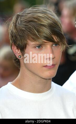 Danny Jones della boyband McFly, che partecipa ai premi Disney Channel Kids che si tengono alla Royal Albert Hall. Â©Doug.Peters/allactiondigital.com Foto Stock