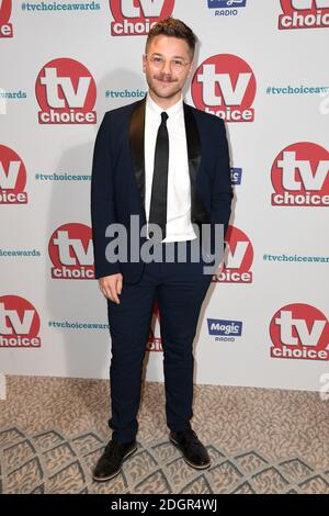 David Ames partecipa ai TV Choice Awards 2017 che si tengono presso la Dorchester, Park Lane, Mayfair, Londra. Il credito immagine dovrebbe essere: Doug Peters/Empics Entertainment Foto Stock