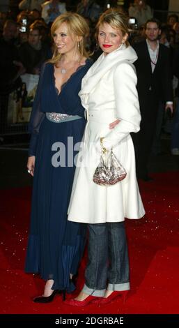 Cameron Diaz e toni Collette arrivano alla prima cinematografica britannica di in Her Shoes, Leicester Square, Londra. Doug Peters/allactiondigital.com Foto Stock