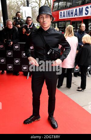 Joey Essex partecipa ai 2018 TRIC Awards al Grosvenor House Hotel di Londra. Il credito fotografico dovrebbe essere: Doug Peters/EMPICS Entertainment Foto Stock