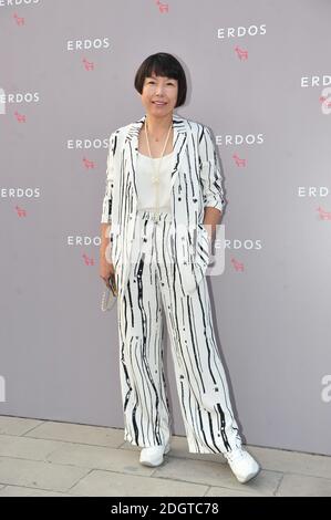 --FILE--Angelica Cheung, conosciuto anche in cinese come Zhang Yu, si presenta ad un evento di moda a Pechino, Cina, 28 agosto 2018. Angelica Cheung, la modifica Foto Stock