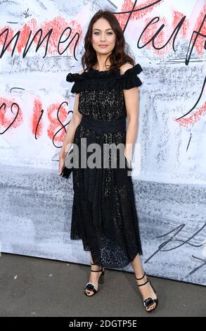 Olga Kurylenko partecipa al Serpentine Summer Party 2018 tenutosi presso il Serpentine Galleries Pavilion, Kensington Gardens, Londra. Il credito immagine dovrebbe essere Doug Peters/EMPICS Entertainment Foto Stock