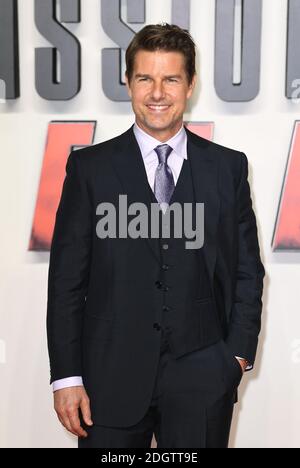 Tom Cruise arriva per la prima inglese di Mission:Impossible Fallout, al BFI IMAX, Waterloo, Londra. Il credito fotografico dovrebbe essere: Doug Peters/EMPICS Foto Stock