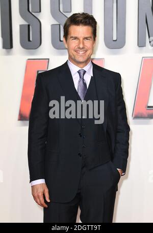 Tom Cruise arriva per la prima inglese di Mission:Impossible Fallout, al BFI IMAX, Waterloo, Londra. Il credito fotografico dovrebbe essere: Doug Peters/EMPICS Foto Stock