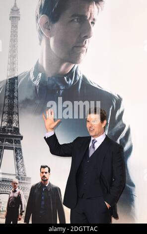 Tom Cruise arriva per la prima inglese di Mission:Impossible Fallout, al BFI IMAX, Waterloo, Londra. Il credito fotografico dovrebbe essere: Doug Peters/EMPICS Foto Stock