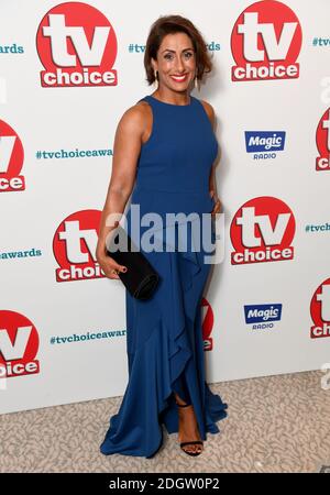 Saira Khan partecipa ai TV Choice Awards 2018 che si tengono al Dorchester, Park Lane, Londra. Il credito immagine dovrebbe essere: Doug Peters/EMPICS Foto Stock