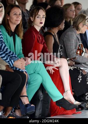 Louisa Connolly-Burnham in prima fila al J. JS Lee Catwalk Show, parte della London Fashion Week, 180 The Strand, Londra. Il credito fotografico dovrebbe essere: Doug Peters/EMPICS Foto Stock