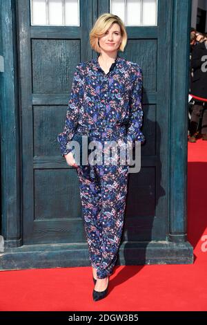 Jodie Whittaker arriva al Doctor Who Premiere Screening tenuto al Light Cinema di Sheffield. Il credito fotografico dovrebbe essere: Doug Peters/EMPICS Foto Stock