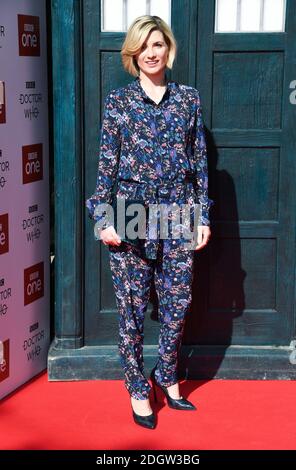 Jodie Whittaker arriva al Doctor Who Premiere Screening tenuto al Light Cinema di Sheffield. Il credito fotografico dovrebbe essere: Doug Peters/EMPICS Foto Stock