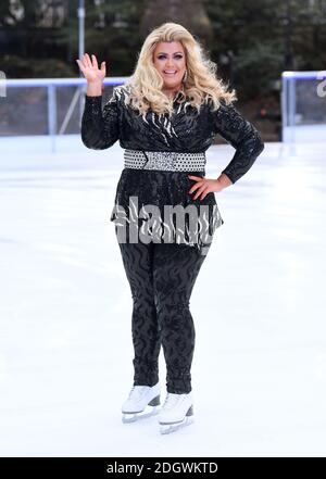 Gemma Collins partecipa al lancio della Dancing on Ice Photocall presso il Natural History Museum di Londra. Il credito fotografico dovrebbe essere: Doug Peters/EMPICS Foto Stock