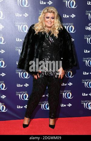 Gemma Collins partecipa al lancio del Dancing on Ice presso il Natural History Museum di Londra. Il credito fotografico dovrebbe essere: Doug Peters/EMPICS Foto Stock