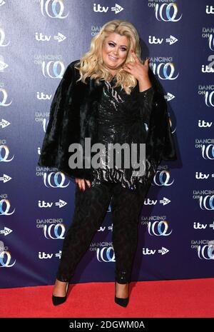 Gemma Collins partecipa al lancio del Dancing on Ice presso il Natural History Museum di Londra. Il credito fotografico dovrebbe essere: Doug Peters/EMPICS Foto Stock