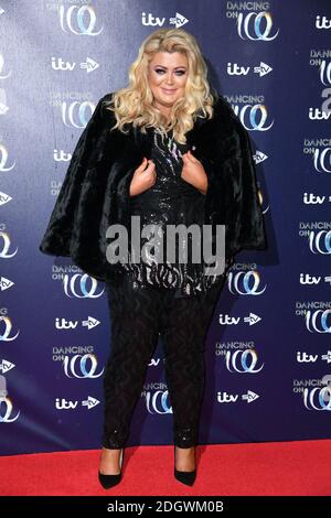 Gemma Collins partecipa al lancio del Dancing on Ice presso il Natural History Museum di Londra. Il credito fotografico dovrebbe essere: Doug Peters/EMPICS Foto Stock