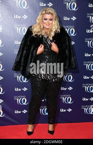 Gemma Collins partecipa al lancio del Dancing on Ice presso il Natural History Museum di Londra. Il credito fotografico dovrebbe essere: Doug Peters/EMPICS Foto Stock