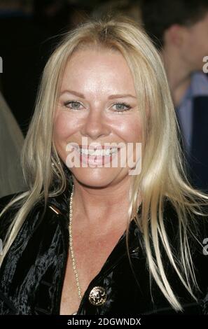 Pamela Stephenson arrivo allo spettacolo di Spamalot apertura della serata di gala, il Palace Theatre, Londra. Foto Stock