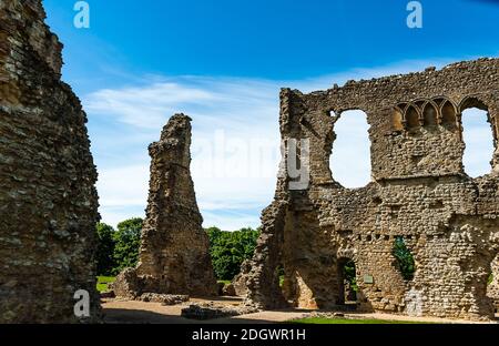 Sherborne Old Castle in Dorset. Foto Stock