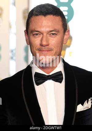 Luke Evans partecipa al 72° British Academy Film Awards tenutosi presso la Royal Albert Hall di Kensington Gore, Kensington, Londra Foto Stock